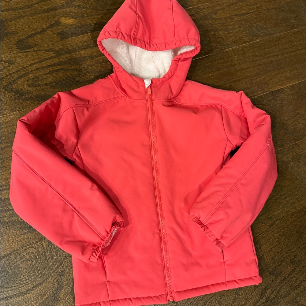 All in Motion Kids Cozy Soft Shell Jacket - Hot pink size L 10/12